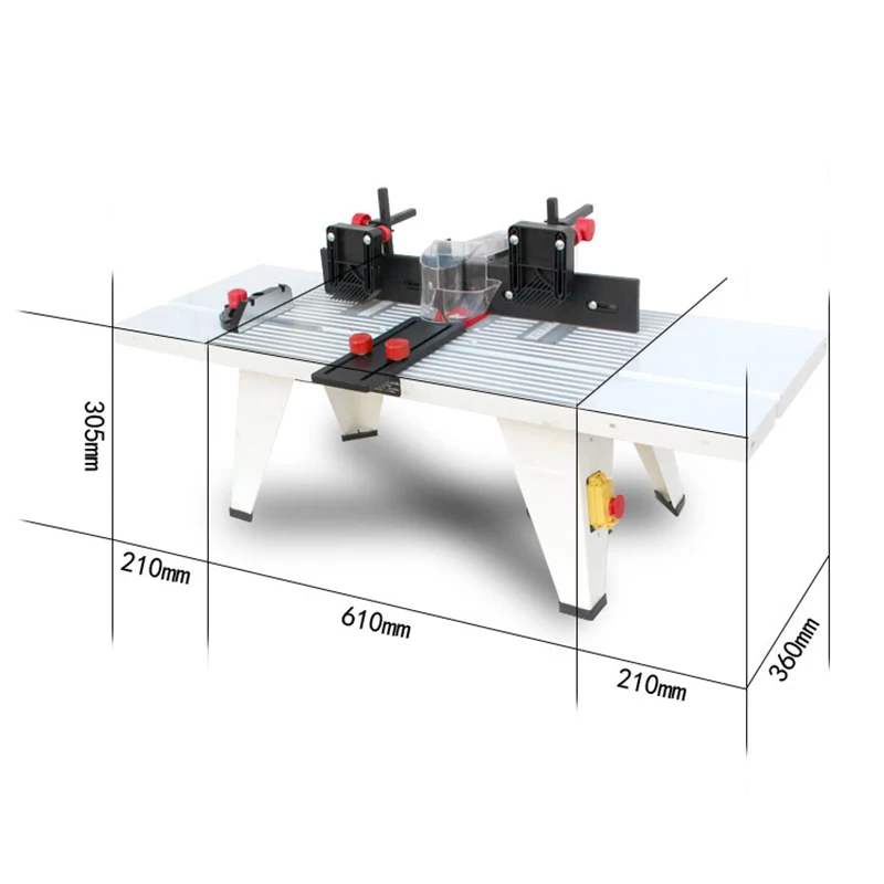 Woodworking workbench Engraving machine Work-Table Trimming electromechanical wood milling flip table Multifunctional