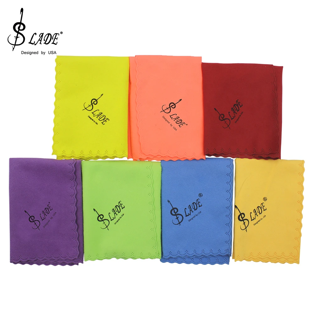 

SLADE 7 Pc Musical Instrument Cleaning Cloth Soft Cotton For Guitar Piano Saxophone Flute Clarinet Trumpet Universal Accessories