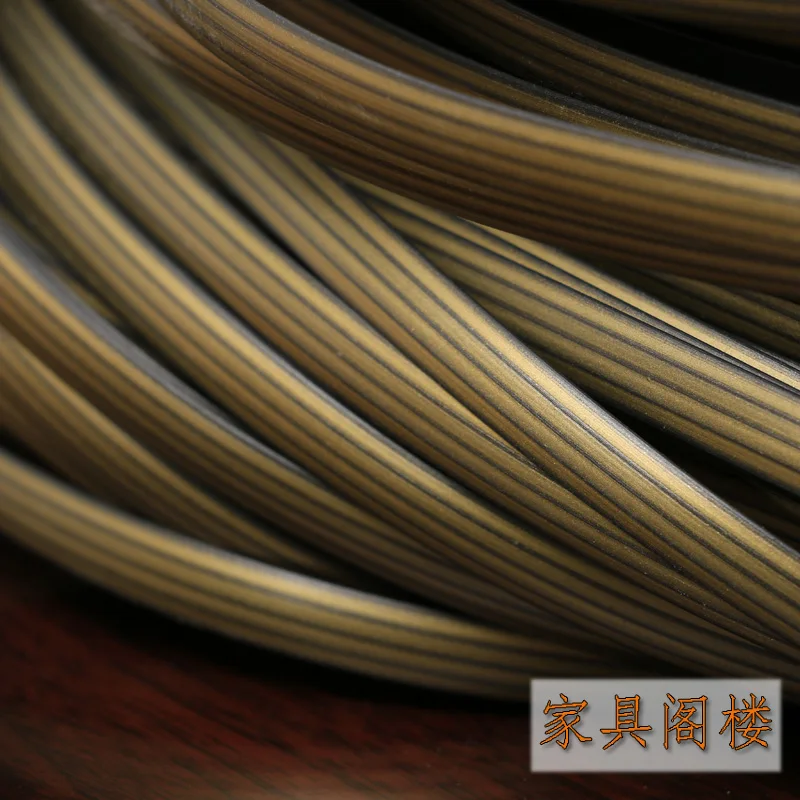 500G 70M Gold Gradient Flat Synthetic Rattan Weaving Material Plastic Rattan For Knit And Repair Chair Table Etc