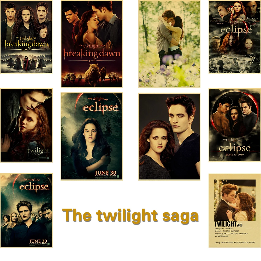 The twilight saga poster kraft paper printing transparent art painting home bar decoration wall decoration painting