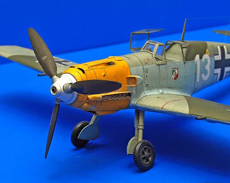 1:33 German BF-109 E-4 Fighter DIY 3D Paper Card Model Building Sets Construction Toys Educational Toys Military Model