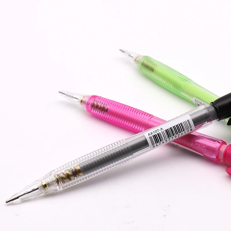 Pentel Ax105 Top Press 0.5mm 0.7mm Mechanical Pencil for School and Office Stationery Colorful