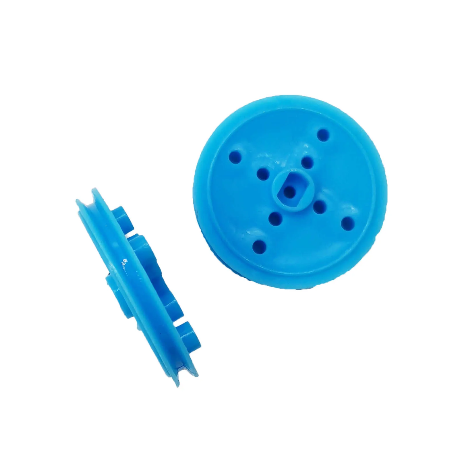 30-2A Blue TT Pulley 30mm Plastic Motor Belt Wheel Toy Accessories Science and Technology Model Material