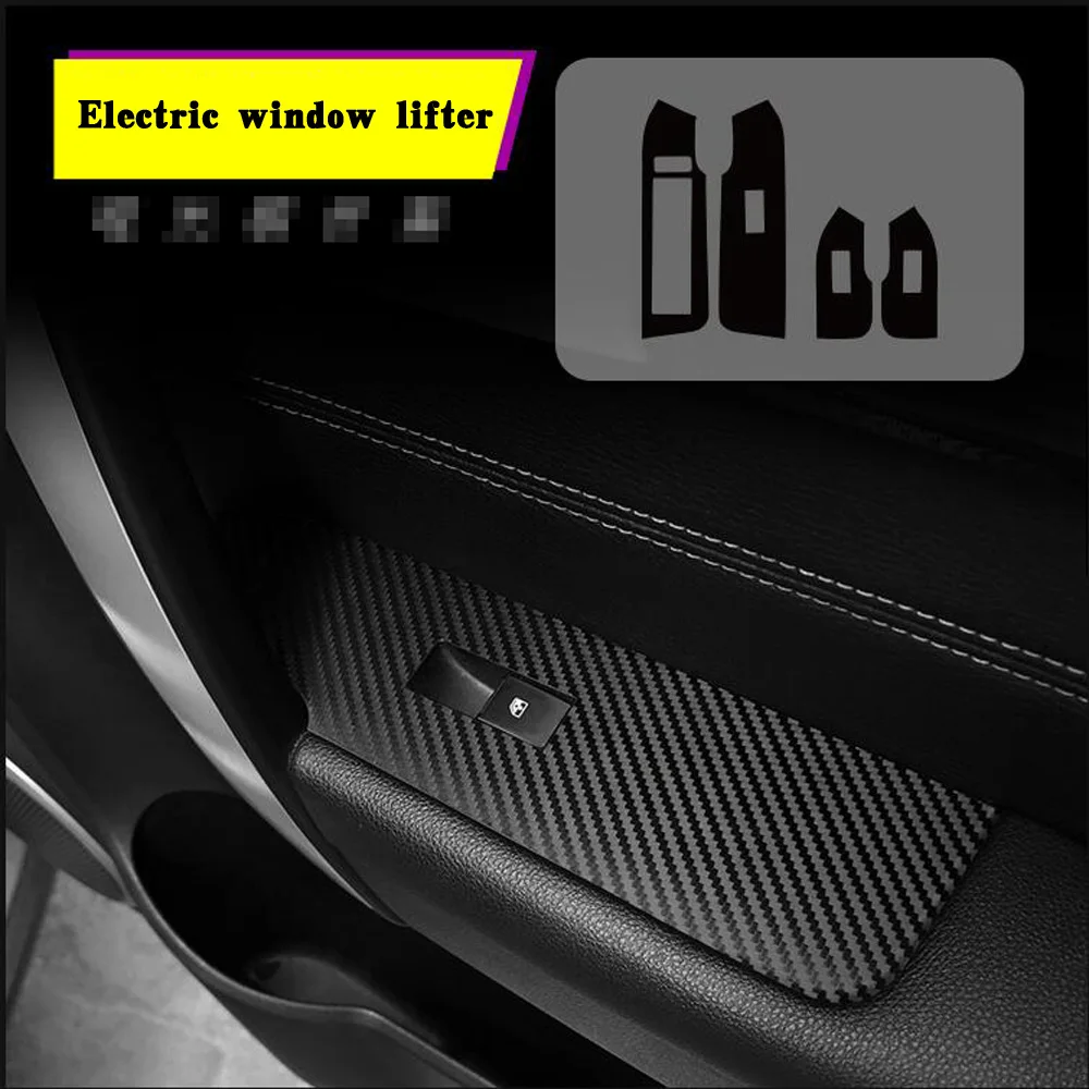 For Chevrolet Captiva 2012-2017 Interior Central Control Panel Door Handle Carbon Fiber Stickers Decals Car styling Accessorie