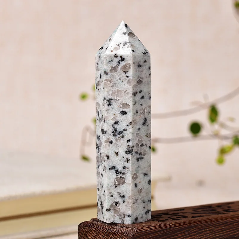 1pc Natural Crystal Point Healing Stone Tower Tianshan Blue Quartz Wand Beautiful Ornament for Home Decor Energy Stone Pyramid