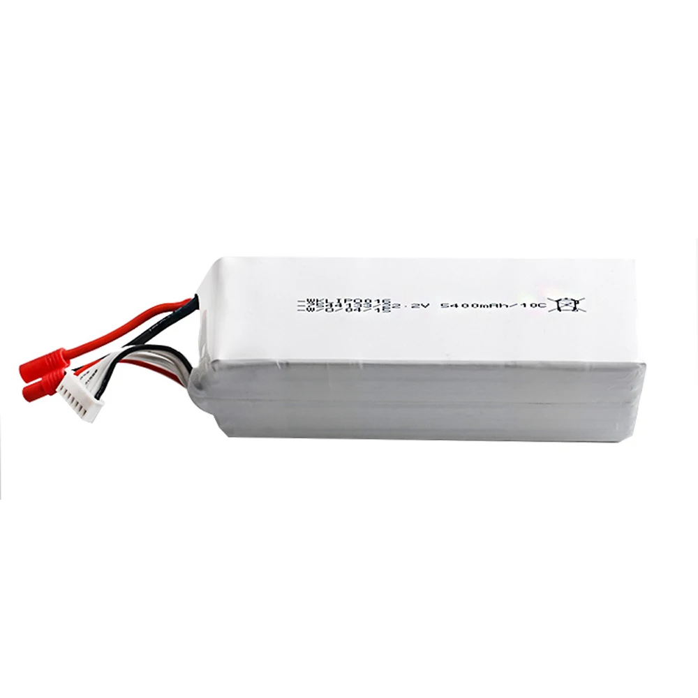 Batería Lipo de alta velocidad, 22,2 V, 5400MAH, con enchufe XT60 10C/T, 6S, para andador, TALI, H500-Z-22, RC, barco, coche, avión, Drone