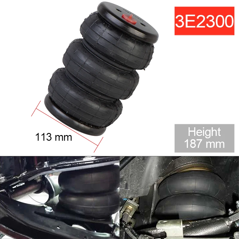 Zawieszenie pneumatyczne zawieszenie oem 3E2300 2600Ib pojedynczy Port pneumatyczny 1/2 "npt