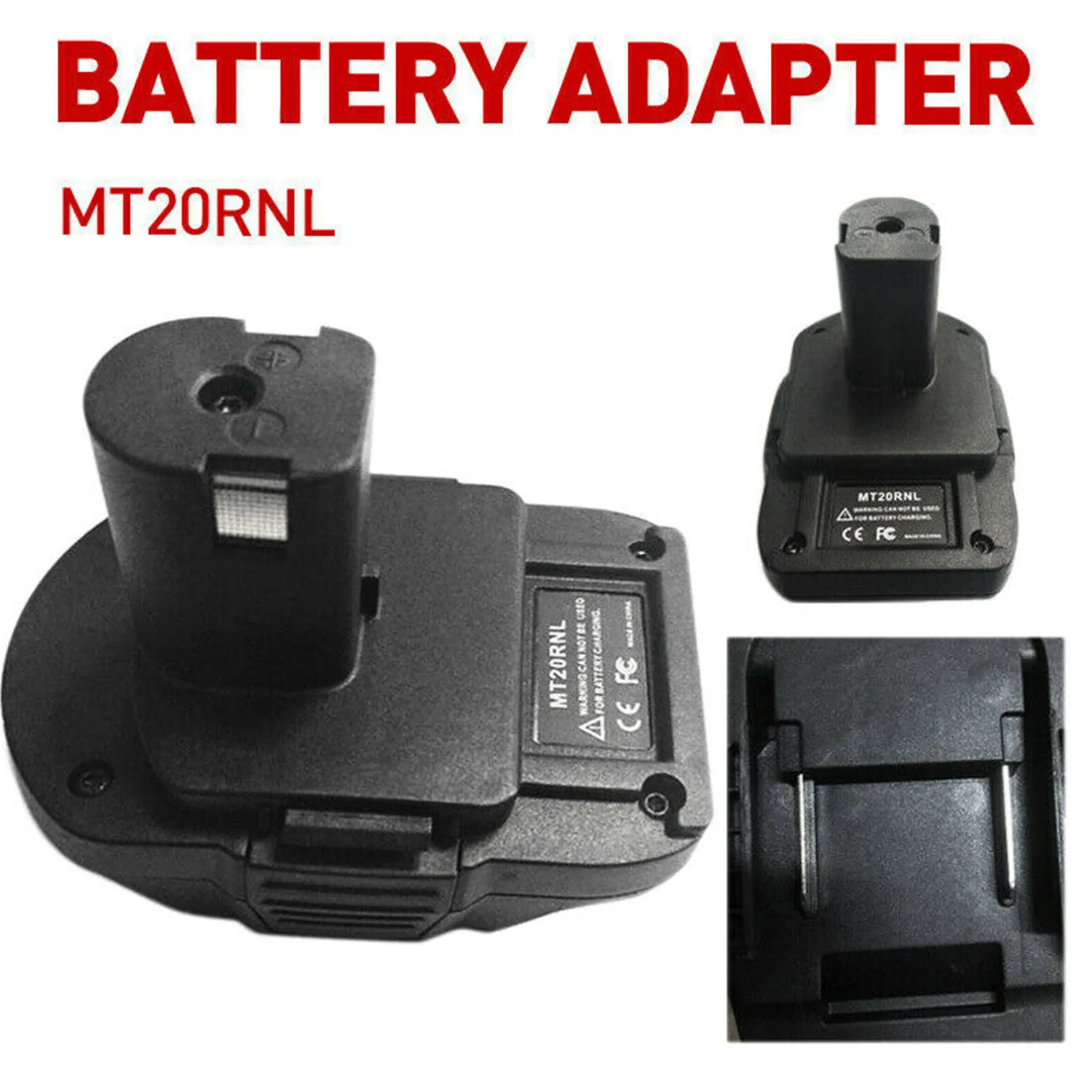 Adaptador de batería MT20RNL para Makita BL1840, convertidor a Ryobi, puerto de carga USB de 18V