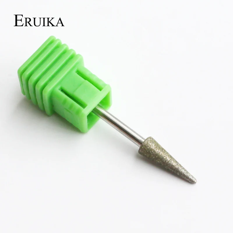 ERUIKA 1PC Diamond Bullet Sharp Bur Nail Drill Bit Electric Mills For Nail Cutter Manicure Machine For Manicure And Pedicure