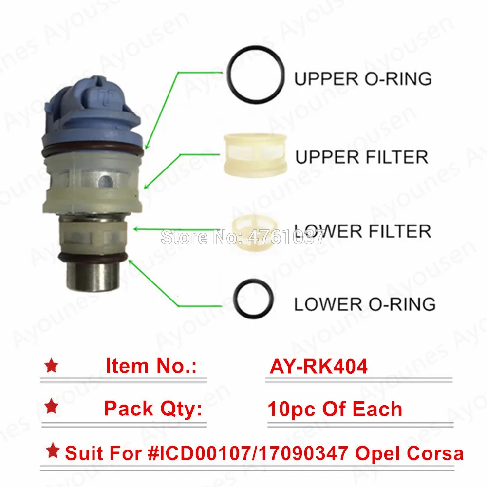 

Бесплатная доставка 10 комплектов топливный инжектор Ремонтный комплект для Chevy Замена автомобиля для частей #17090347 ICD00107 (AY-RK404)