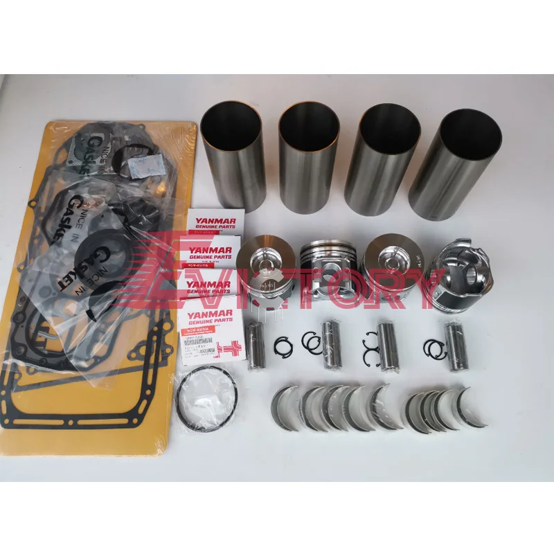 

For YANMAR 4TNV98-T 4TNV98T engine overhaul rebuild kit and 4 pcs conneting rod