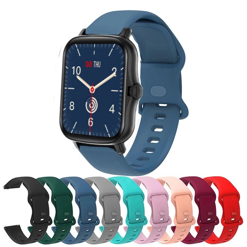 20/22mm Silicone Strap For COLMI P8 Plus Watch Sport Band For COLMI C8 Max/C61 C60 C81/P73 P71 P68 P60/P28 Plus Bracelet Ремешок