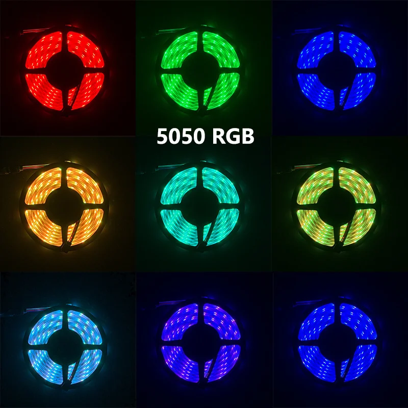 USB LED Strip Light RGB 2835 5050 Bluetooth Control DC5V TV Backlight Strips Lights Color Changing Lights for Home Decor