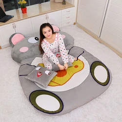 Cartoon mattress home lazy sofa bed Suitable for children tatami mats Lovely animal bedroom Foldable sofa bed Recliner