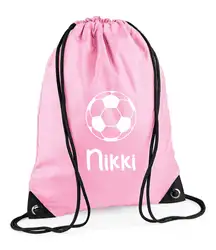 Personalized Name Football Back To Drawstring Boy Bag PE GYM School Kids Bag Custom Birthday Gifts Team Bag Backpack