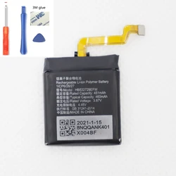 ISUNOO HB532729EFW 3.8V 460mAh Li-Polymer Battery for huawei GT2 Pro smartwatch With Tools