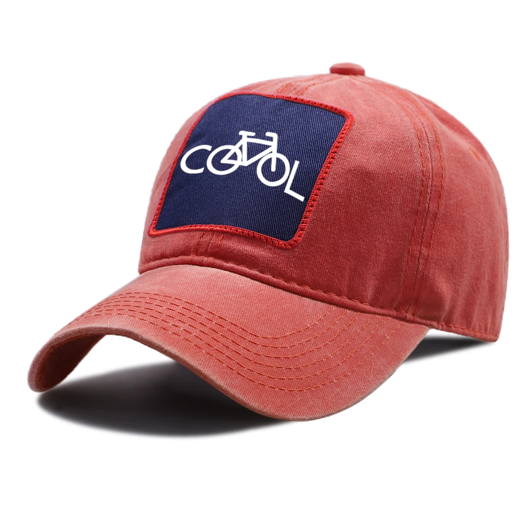 Bicycle Cool Print Funny Baseball Caps Outdoor Cotton Dad Hats Summer Sunscreen Baseball Cap Adjustable Unisex Snapback Hat