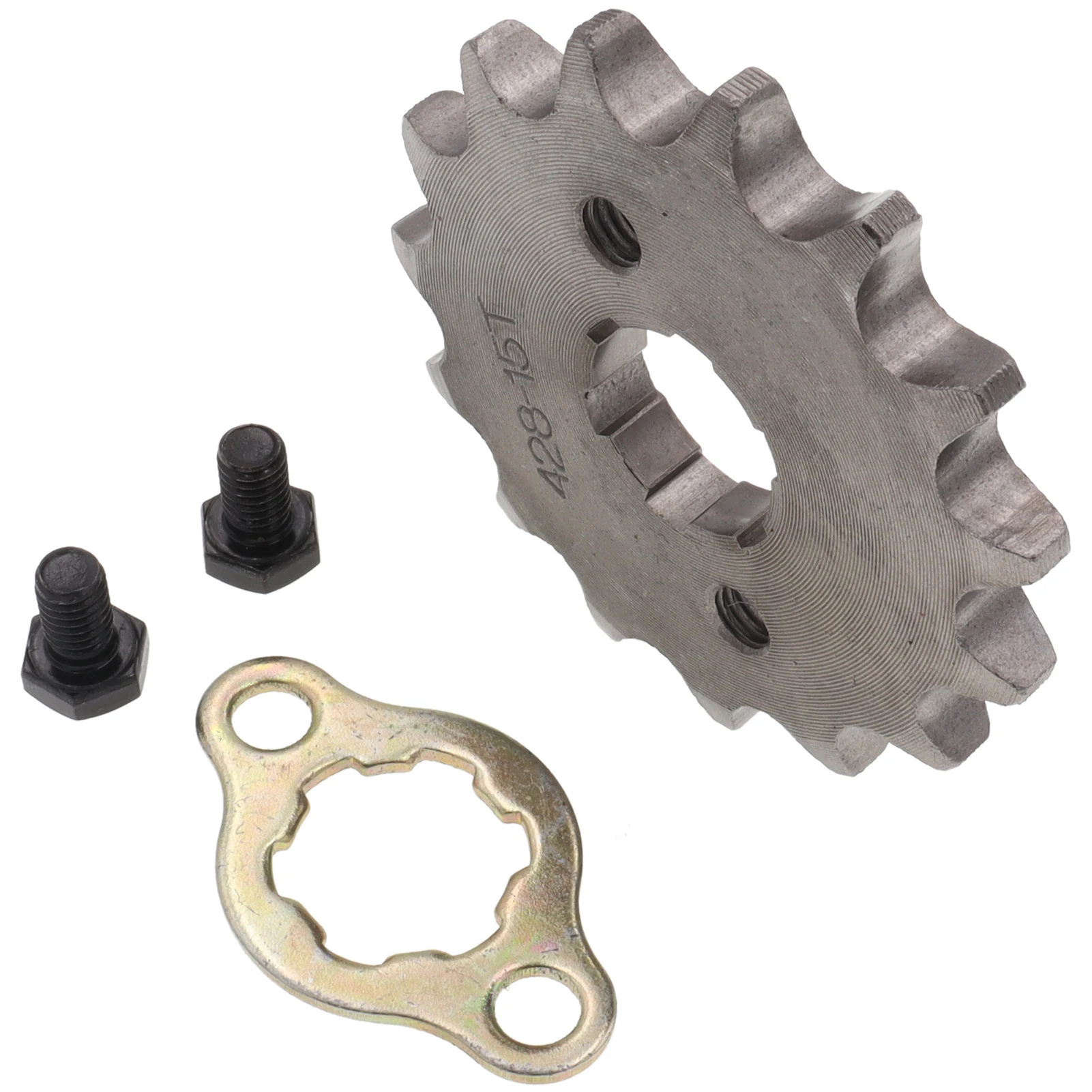 Front Engine 428# 10T 11T 12T 13T 14T 15T 16T 17T 18T 19T Teeth 17mm 20mm Chain Sprocket With Retainer Plate Locker