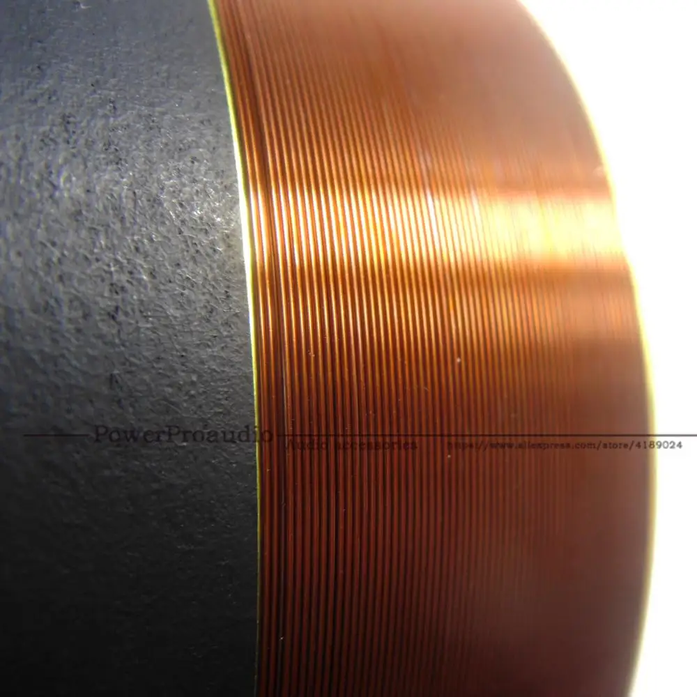 Bobina de voz de graves de aluminio blanco, cable redondo de cobre puro de 8 ohm, 8 piezas (4 pares), 75,5mm