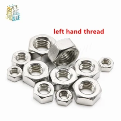 2pcs Anti-Threaded Nut  Left Nut  M4 M5 M6 M8 M10 M12 M14 M16 M18-M20 304 Stainless steel Anti-Nut / Anti-Tooth Nut  DIN934