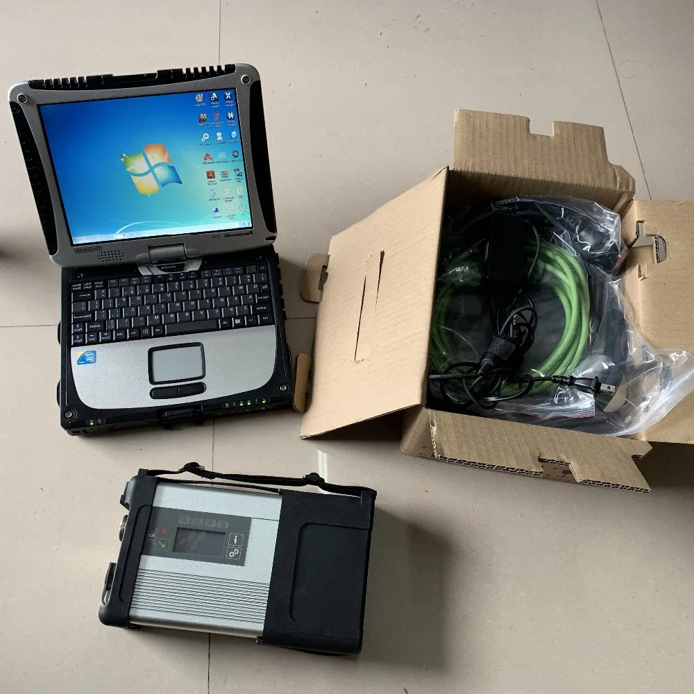 

Super MB Star C5 SD Connect with Laptop CF19 Toughbook Diagnostic PC Newest Software SSD 480GB FULL SET READY TO USE