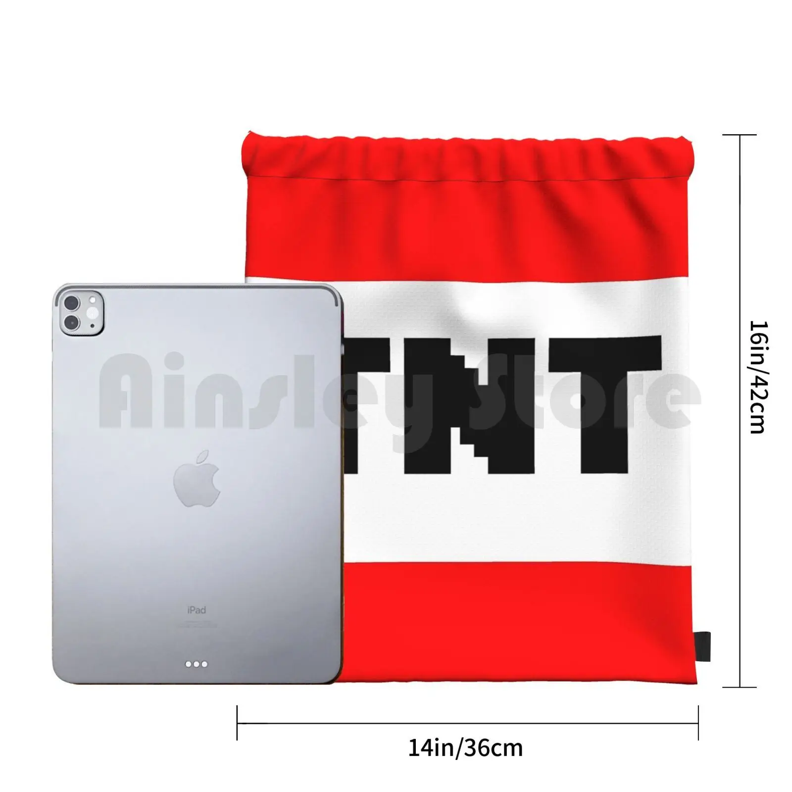 Tnt Backpack Drawstring Bags Gym Bag Waterproof Tnt Game Explosion Red Cool