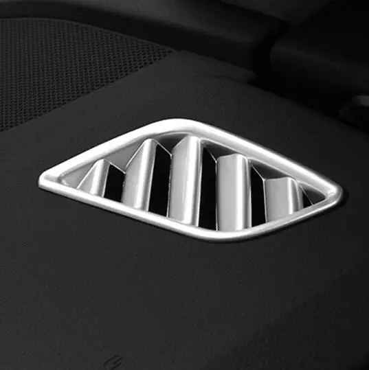 

ABS Matte For Audi A4 b9 2016 2017 Car front Small air outlet Vent frame Panel Sequins Cover trim Accessories car styling 2pcs