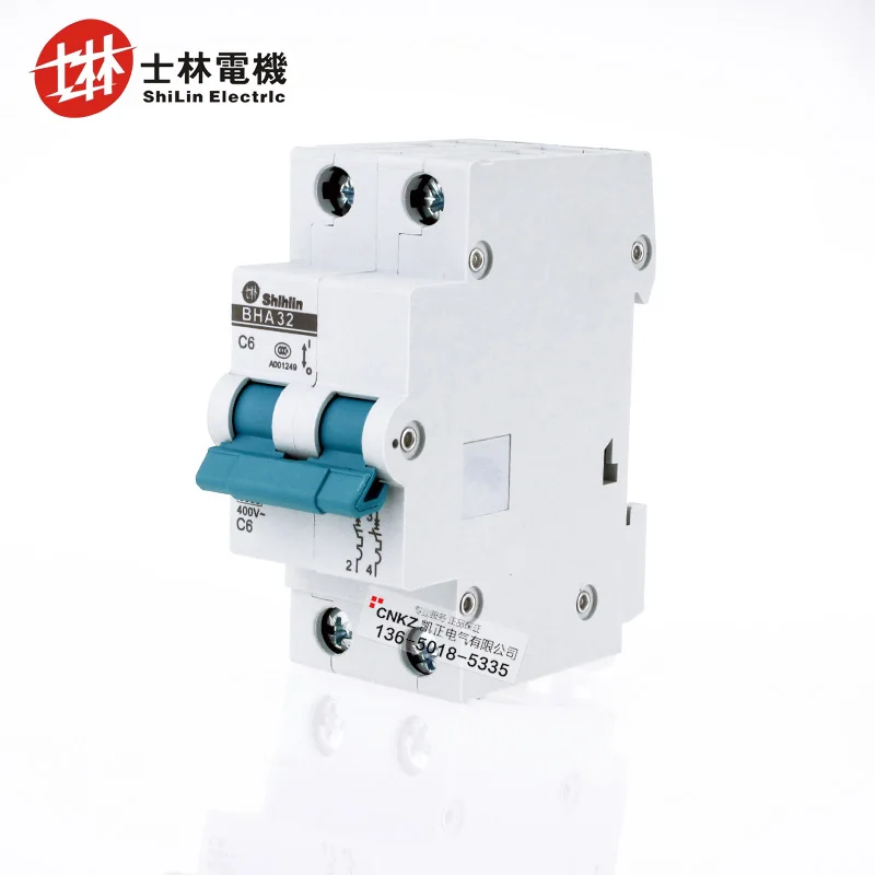 Genuine shihlin / Shilin C-type miniature circuit breaker 2P air switch BHA-32 complete style 6A 10A 16A 20A 25A 32A 40A 50A 63A