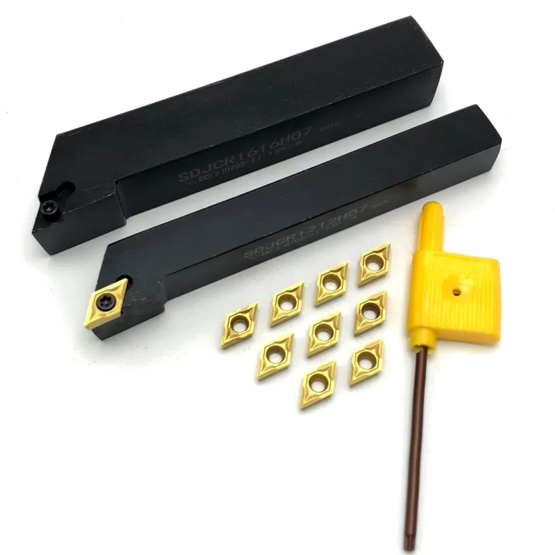 DCMT070204 VP15TF UE6020 US735 inserto in metallo duro + 1PC SDJCR1010H07 SDJCR1212H07 SDJCR1616H07 di tornitura CNC strumento di taglio strumento di supporto