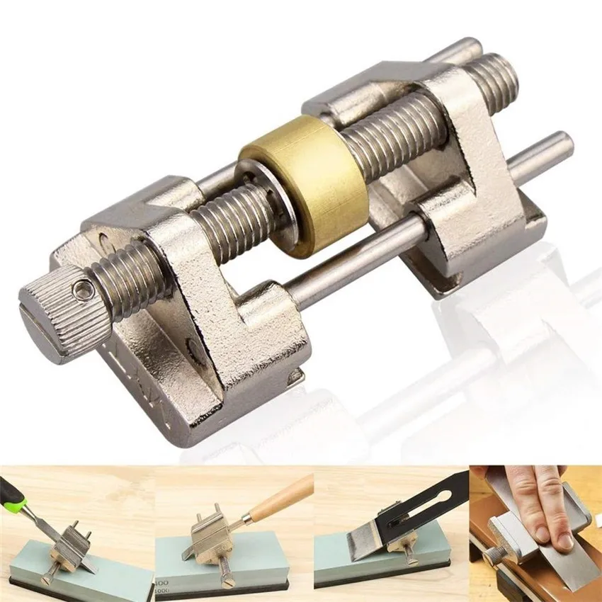 Brass/Stainless Steel Honing Guide Jig for Chisel Plane Blade Graver Iron Edge Sharpening Bevel Angle Sharpener Abrasive Tool