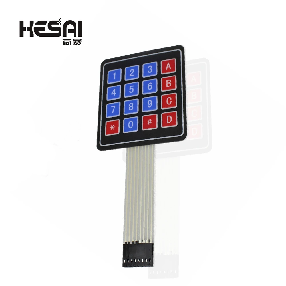 16 Key Membrane Switch Keypad 4X4 Matrix Keyboard For Arduino Diy Kit