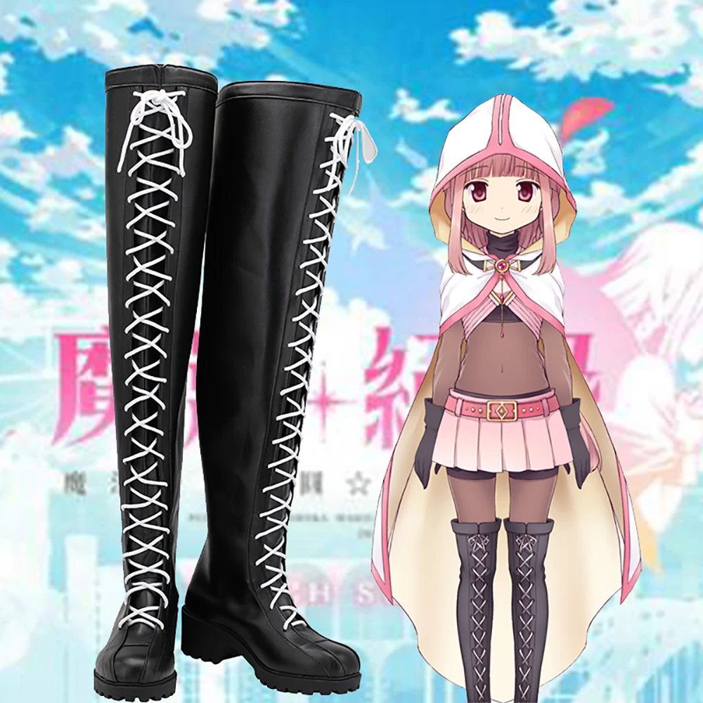 

Iroha Tamaki Knee High Boots Cosplay Magia Record: Puella Magi Madoka Magica Side Story Tamaki Iroha Cosplay Shoes