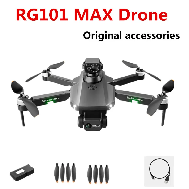 RG101 MAX Drone Original Accessories 7.4V 3000mAh Battery Propeller Blade Accessories For RG101 MAX Dron Battery Spare Parts