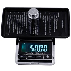 Electronic Jewelry Scale Balance Gram Scale 0.01 / 0.1g Accuracy for Gold Precision Mini Pocket Scale Kitchen Weight Scale