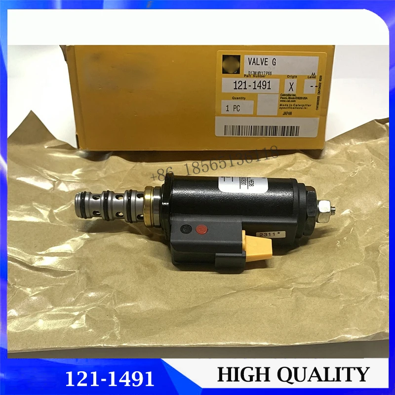 

121-1491 KWE5K-31/G24DA30 Solenoid Valve For Caterpillar Excavator CAT E320B E320C E320D E325C Pump Solenoid 1211491