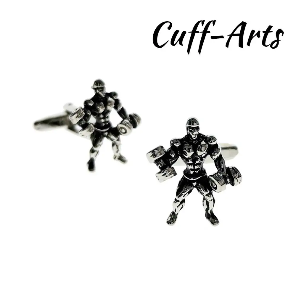 Cufflinks for Men Dumbbell Bodybuilders Cufflinks Gifts for Men Gemelos Les Boutons De Manchette by Cuffarts C10560