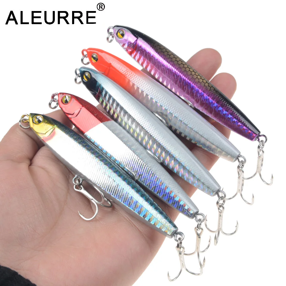 All water Wobbler Pencil Fishing Lure 80/100mm 10/14/18g Sinking Sea Bass Baits Artificial Hard Bait Pesca Fishing Tackle