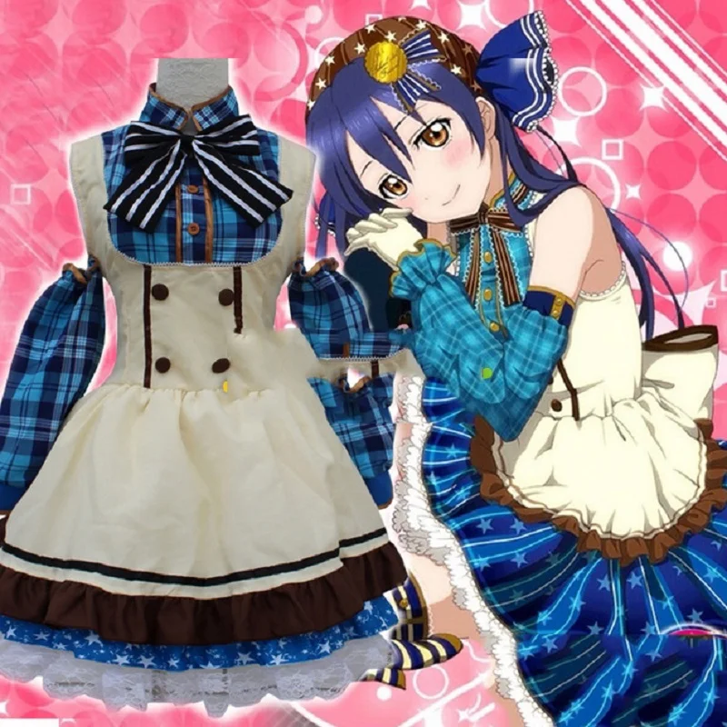 Costume Cosplay de Princesse Lolita, Uniforme de Demoiselle d'Honneur, Dessin Animé Japonais, Love Live Tojo/ Umi/Emovies/Hanayo/Nico/Rin