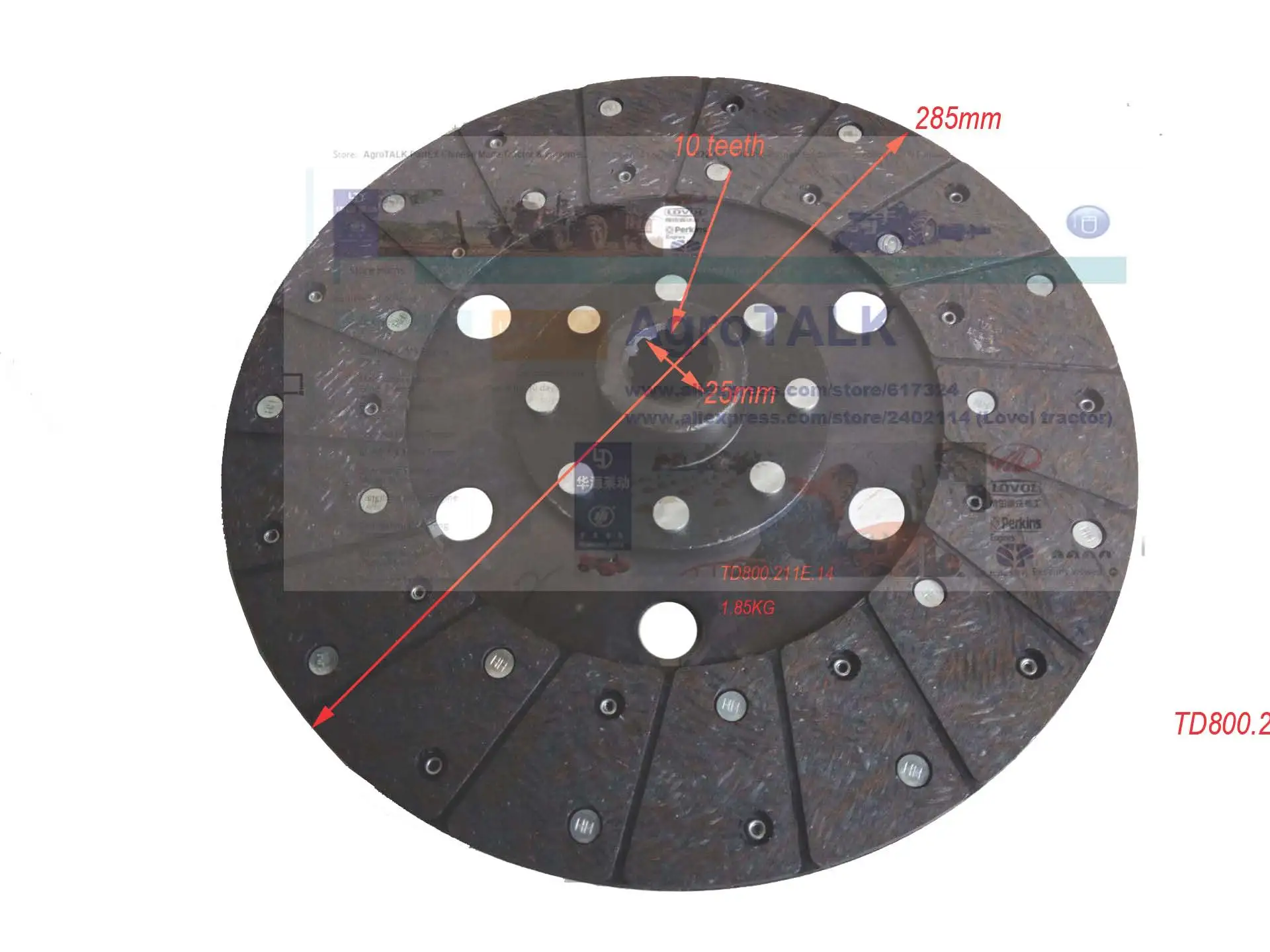 

auxiliary disc 11 inch for Foton Lovol TD804-TD824 tractor, Part number: TD800.211E.14