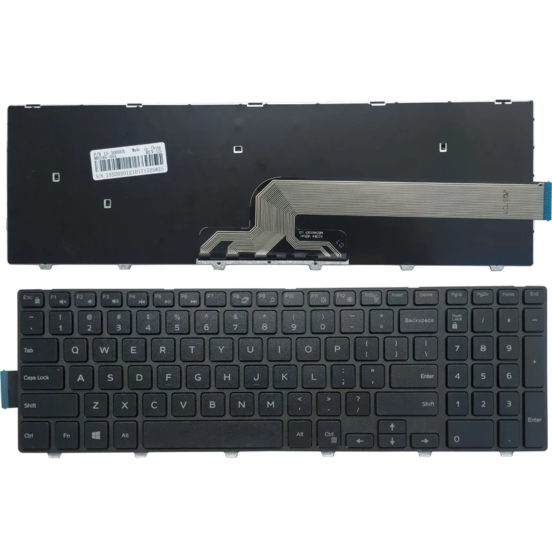 Kami Keyboard untuk Laptop DELL MP-13N73US-442 PK1313G1A09 NSK-LR0SC 1D SN8234 490.00H07.0L01 NSK-LR0SC 01 PK1313G1A00 Keyboard