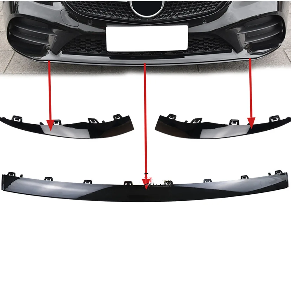 

Front Bumper Trim Strip Chrome Moulding Bright Black 2058858902 2058859002 2058859102 For Mercedes Benz C -Class W205