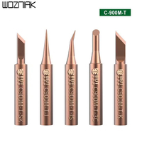 5pcs/Set BEST Original Welding Nozzle Oxygen-free copper Solder Iron Tip Lead-free Solder Non-stick tin Tip 900M-T-IS Tool Kit