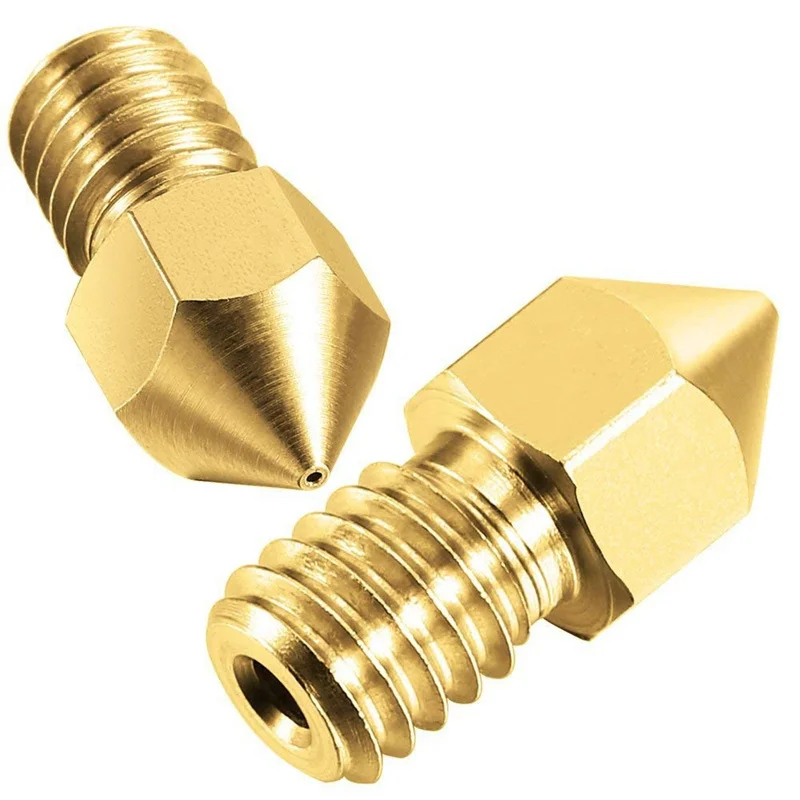 3Dプリンター用真鍮ノズル,22個,mk8,0.2mm,0.3mm,0.4mm,0.5mm,0.8mm,押出機用ノズル1.75mm,cr10 Ender-3