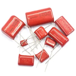 5PCS CBB capacitor 터는 100 v, 63 v, 250 v, 400 v, 630 v 104 j 0.1 미크로포맷 100 nf 105 2.2 미크로포맷