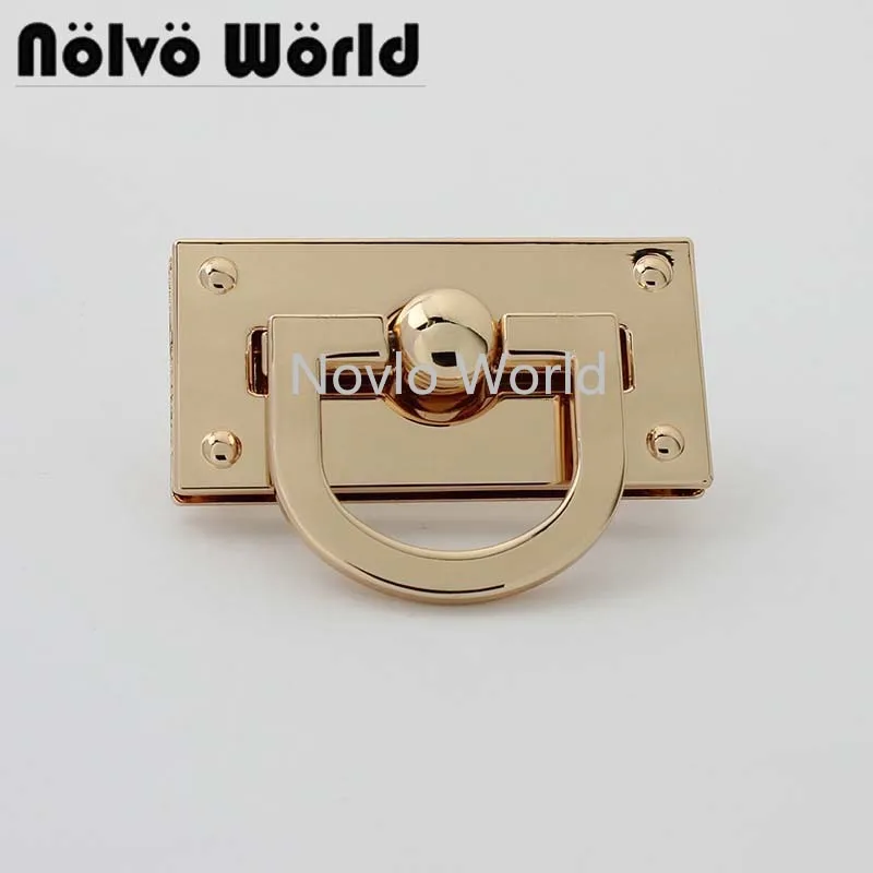 

2-10pcs 59*30mm Gold Silver plating ladies elegant new bag large metal lock flip lock