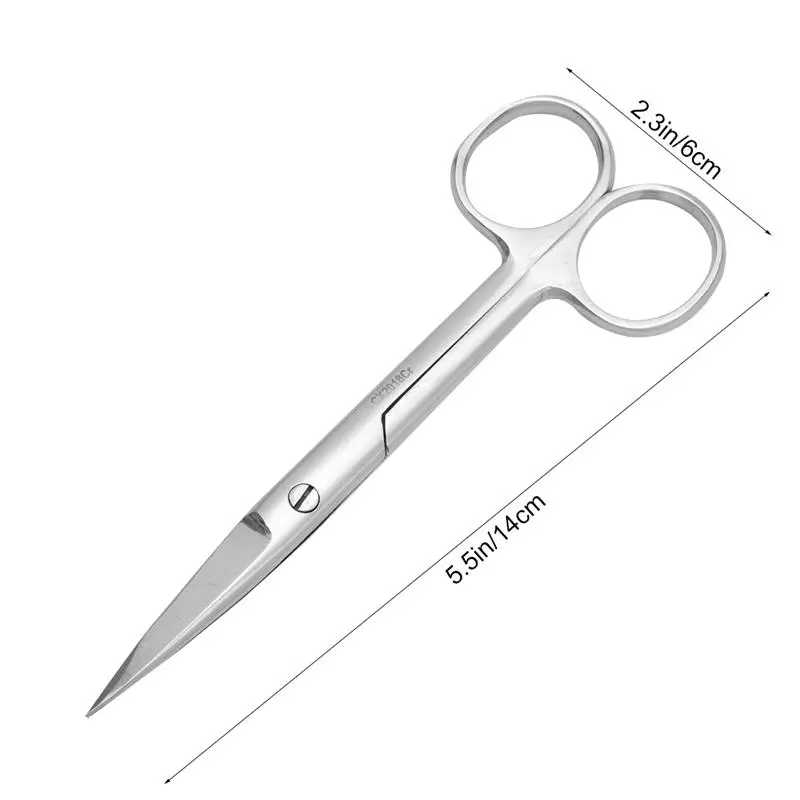 Nursing Student Supplies 14CM Stainless Steel Scissors Medical Surgical Operating Dissecting Straight Scissors Hospital Supplies