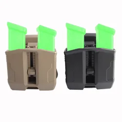 Tactical Gun Magazine Pouch for Glock 17/19/22/23/25/26/27/31/32/33/34/35/37 PG-9 9mm Pistol Mag Holster Paddle Belt Attanchment