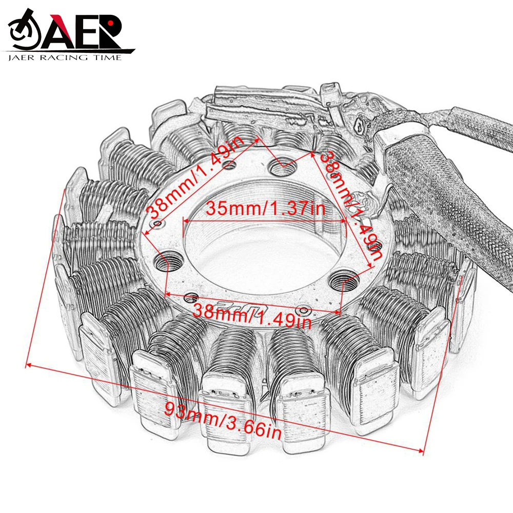 Magneto Generator Stator Coil for Suzuki 32101-29F10 32101-29F00 32101-13E03 32101-13E02 32101-13E00 DR250R DRZ250 DRZ400