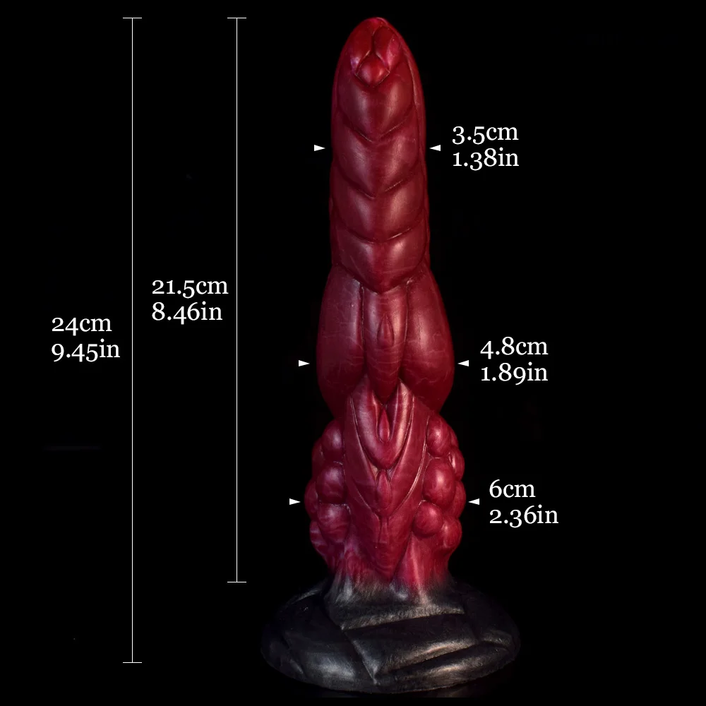 NNSX Tumour Penis Irregularity Realistic Dildo Stimulating Glossy Snow Beef Silicone With Suction Cup Anal Toys Gay Sex Shop