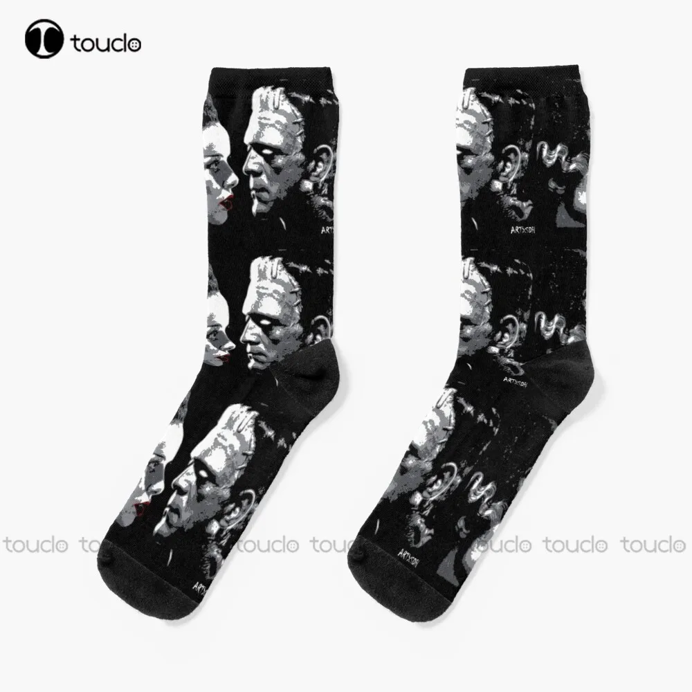 For The Love Of Frank Bride Of Frankenstein Socks Novelty Socks For Women Christmas Gift Custom Unisex Adult Teen Youth Socks